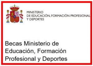 Becas Ministerio de Educación, Formación Profesional y Deportes